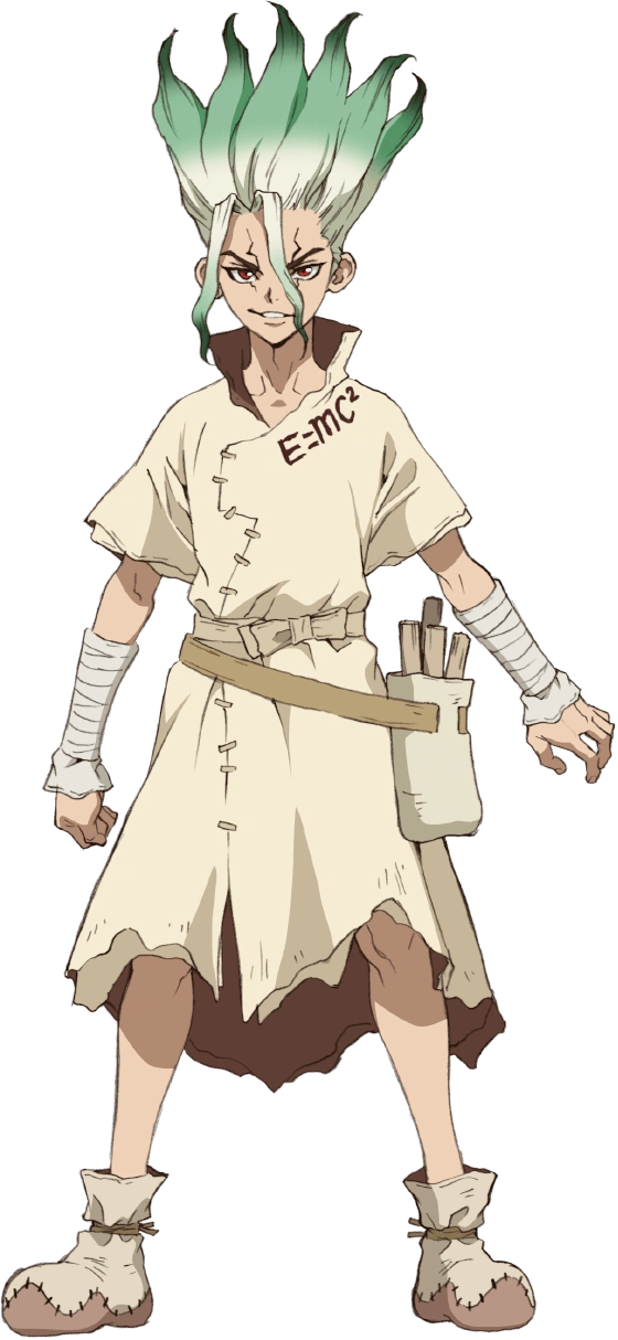 Senku Ishigami full body transparent image (anime)